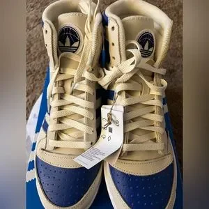 Adidas Blue and Cream Sneakers Top 10 adidas Top Ten  main image 2
